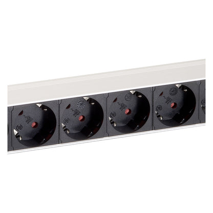 Equip Steckdosenleiste 19"(1HE)8fach Schukon. 1.8m Alu Sch