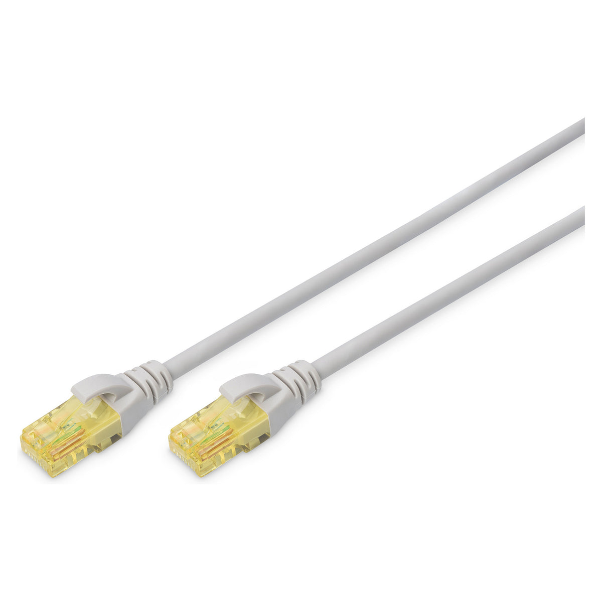 DIGITUS Patchkabel RJ45 U/UTP Cat6A 1.00m grau o. Hebelschu Polybeutel