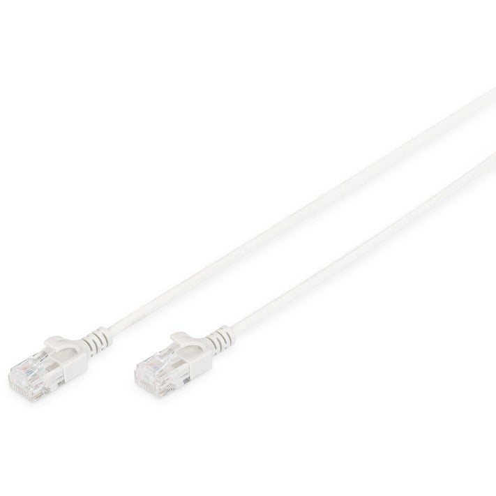 DIGITUS CAT 6 U/UTP Slim Patchkabel, 1m, grau
