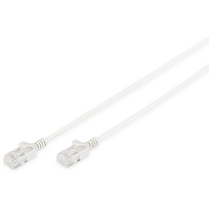 DIGITUS CAT 6 U/UTP Slim Patchkabel, 1m, grau