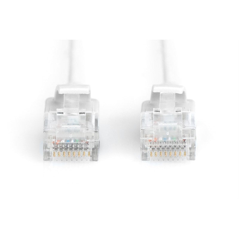 DIGITUS CAT 6 U/UTP Slim Patchkabel, 1m, grau