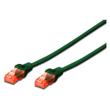 DIGITUS CAT 6 U/UTP Patchkabel - LSZH, 0,25m, grün
