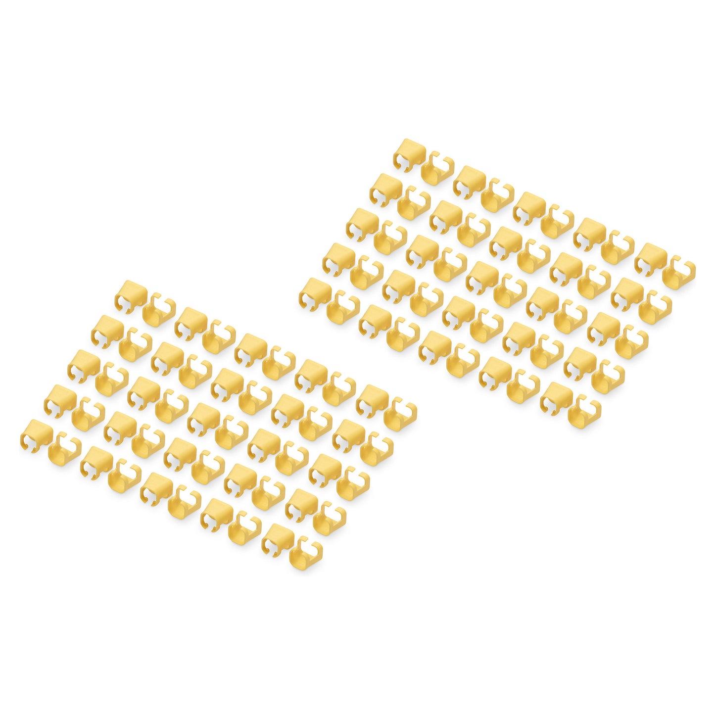 DIGITUS Farbclips für Patchkabel RJ45 100 Stück gelb