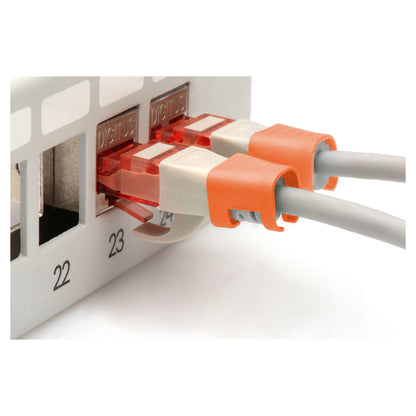 DIGITUS Farbclips für Patchkabel 100Stk. Orange
