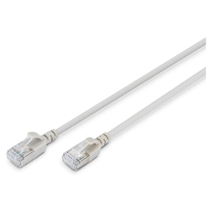DIGITUS Patchkabel CAT 6A F/FTP Slim 0,50m grau
