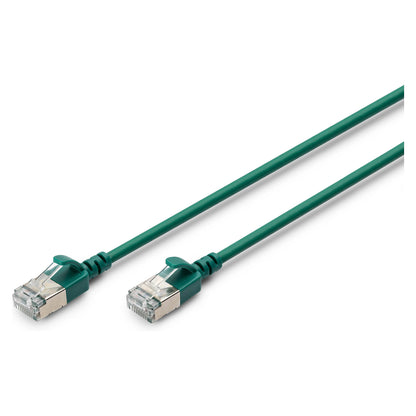 DIGITUS Patchkabel CAT 6A F/FTP Slim 0,50m grün