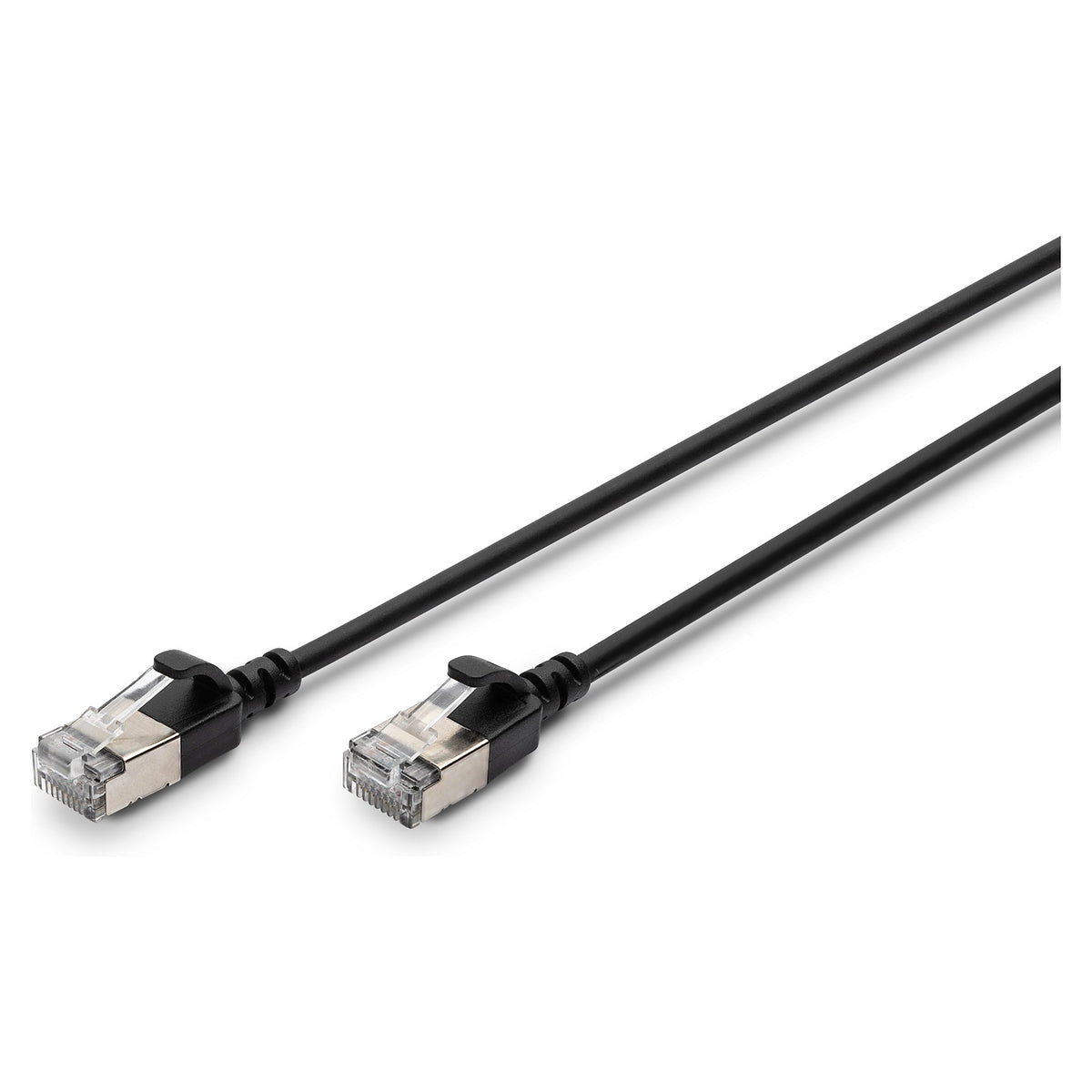 DIGITUS Patchkabel CAT 6A F/FTP Slim 0,50m schwarz