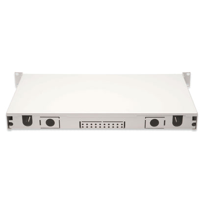 DIGITUS LWL Spleißbox 1HE bestückt 24x LC DX OM4 grau