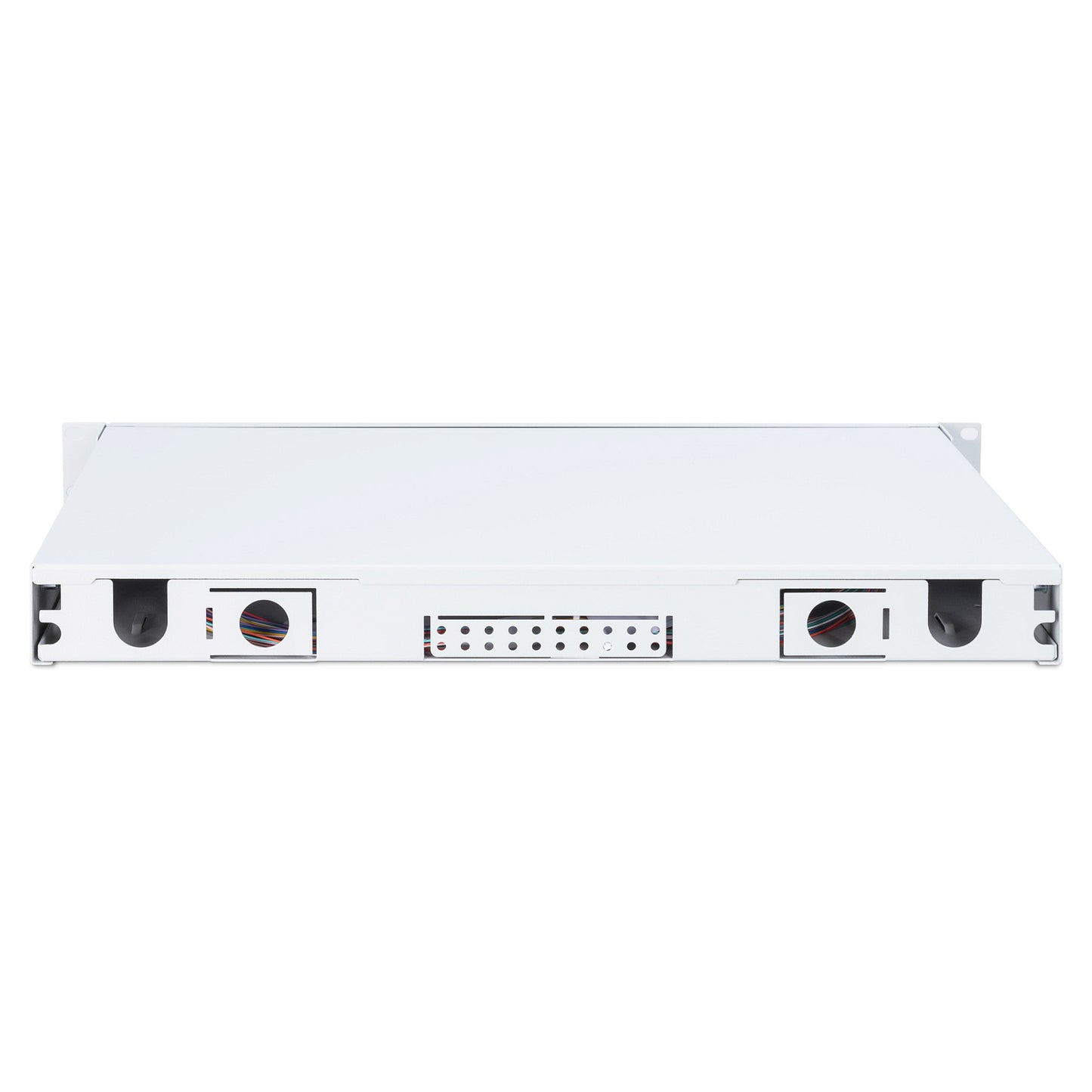 DIGITUS LWL Spleißbox 1HE bestückt 24x LC DX OM4 grau