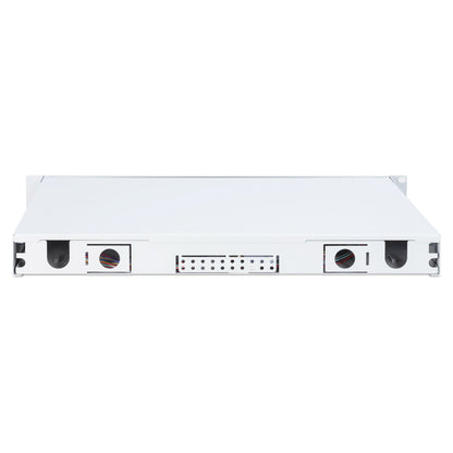 DIGITUS LWL Spleißbox 1HE bestückt 24x LC DX OM4 grau