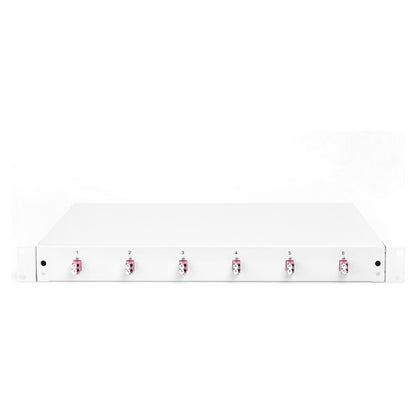 DIGITUS LWL Spleißbox 1HE bestückt 6x LC DX OM4 grau