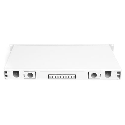 DIGITUS LWL Spleißbox 1HE bestückt 6x LC DX OM4 grau