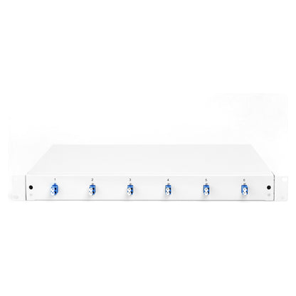 DIGITUS LWL Spleißbox 1HE bestückt 6x LC DX OS2 grau