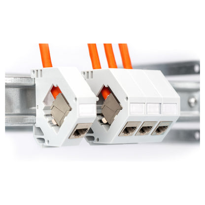 DIGITUS Instal-kab Cat7 S/FTP tw.Pair 1000m orange AWG23/1 (Speditionsversand)