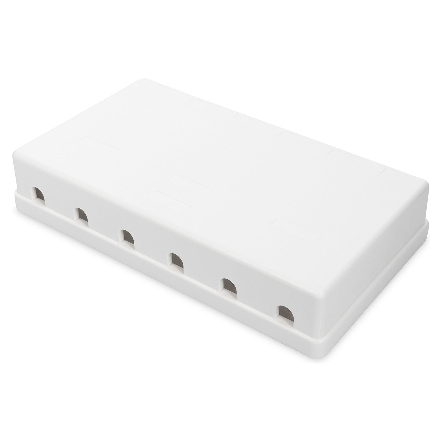 DIGITUS Gehäuse für Keystone Jacks 6-Port. weiß. Aufputzbox