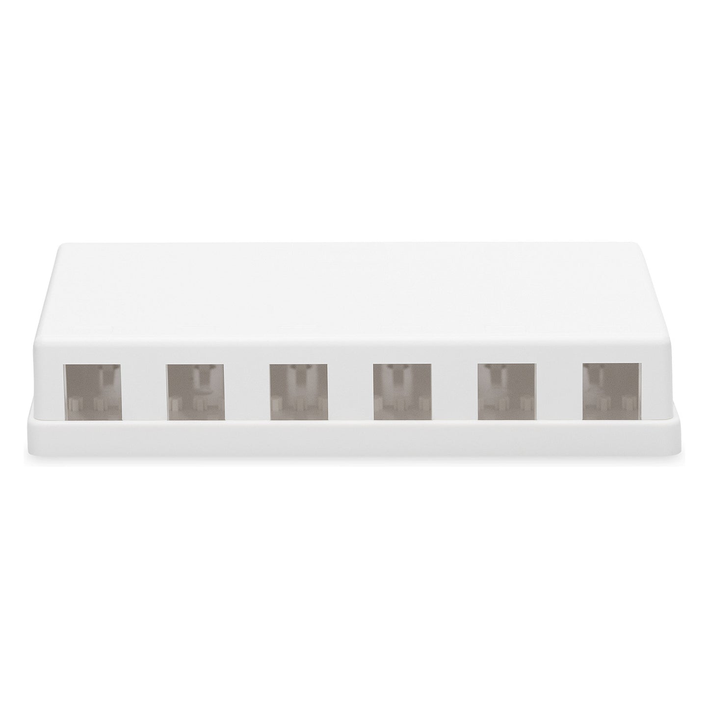 DIGITUS Gehäuse für Keystone Jacks 6-Port. weiß. Aufputzbox