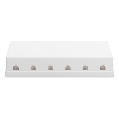 DIGITUS Gehäuse für Keystone Jacks 6-Port. weiß. Aufputzbox
