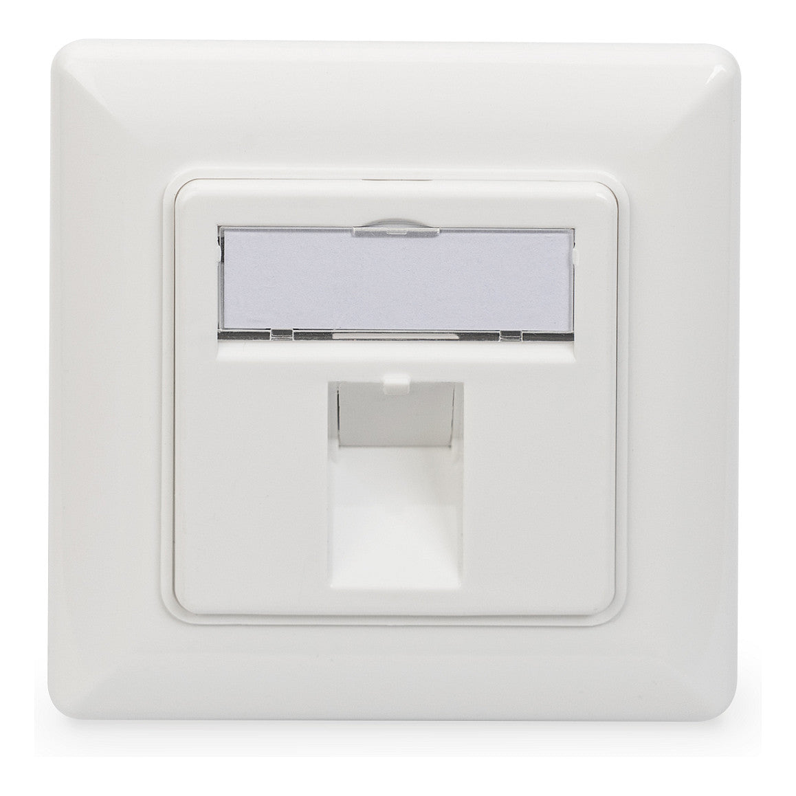 DIGITUS Leerdose Keystone Module.1xRahmen 80x80mm+Zentralp.