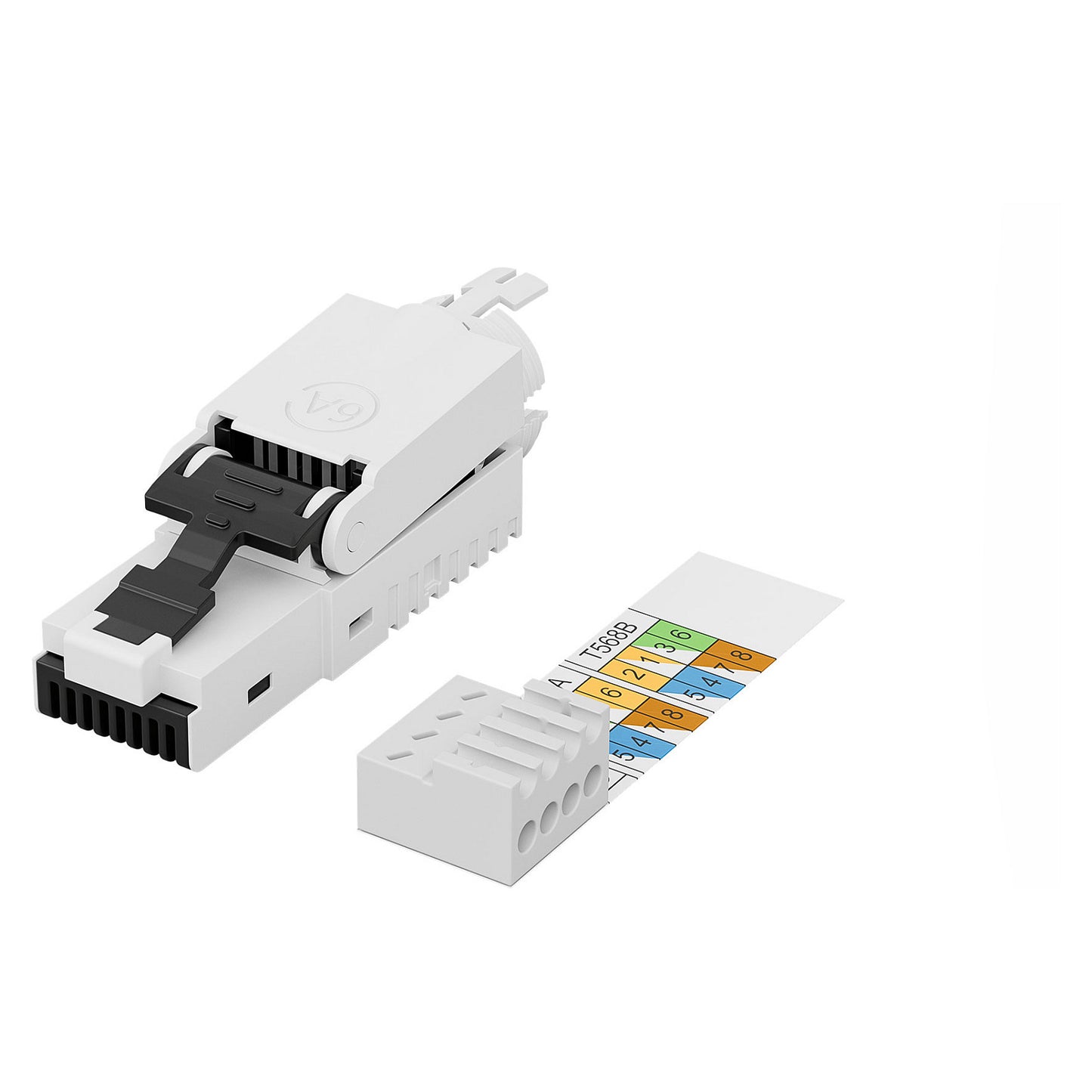 DIGITUS RJ45-Stecker Cat6a für Feldanwendungen ungeschirmt
