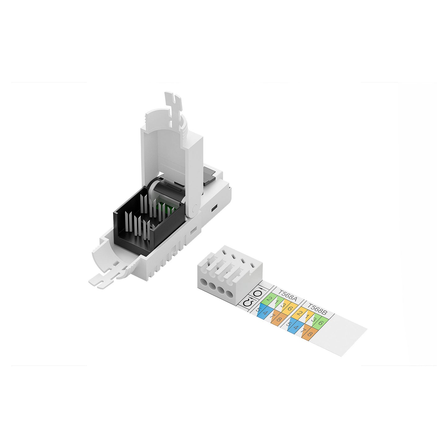 DIGITUS RJ45-Stecker Cat6a für Feldanwendungen ungeschirmt