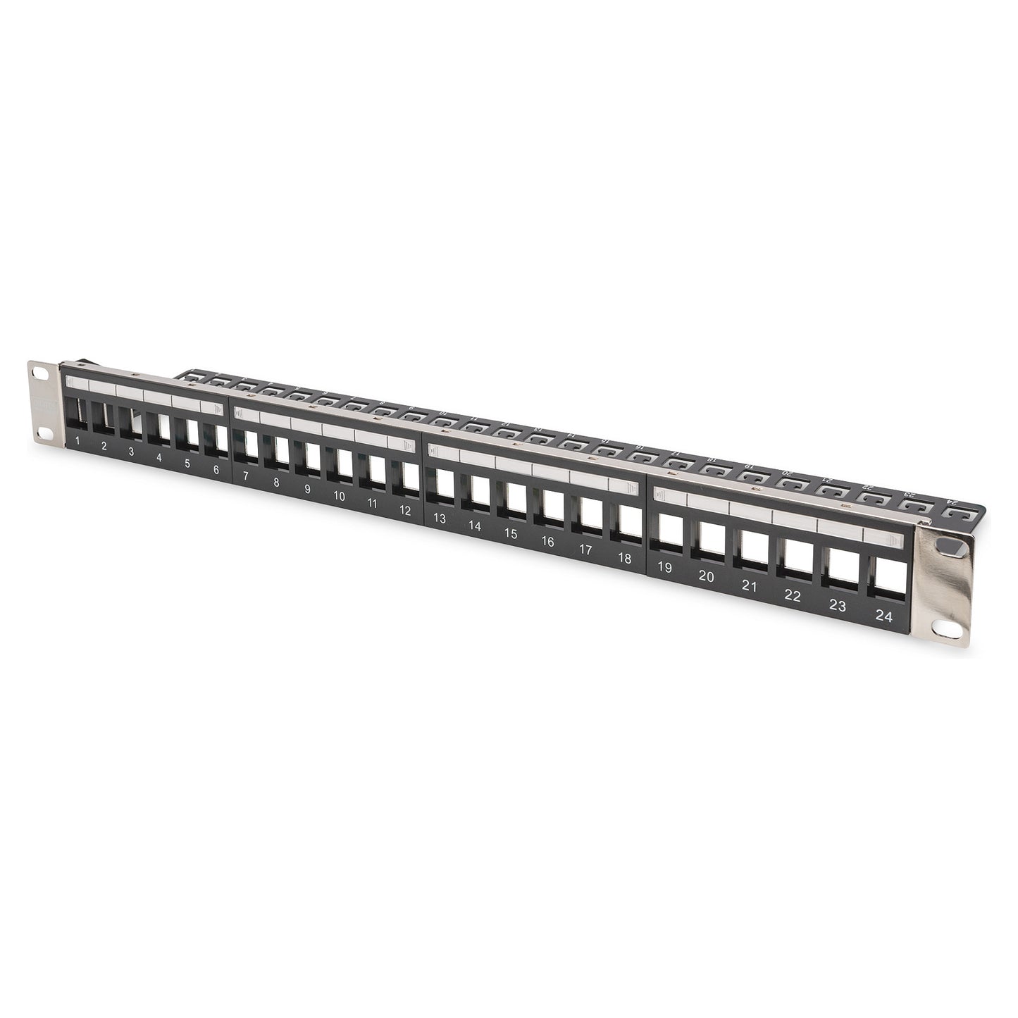 DIGITUS Patchpanel 1HE 24-Port Rackmount Modular geschirmt