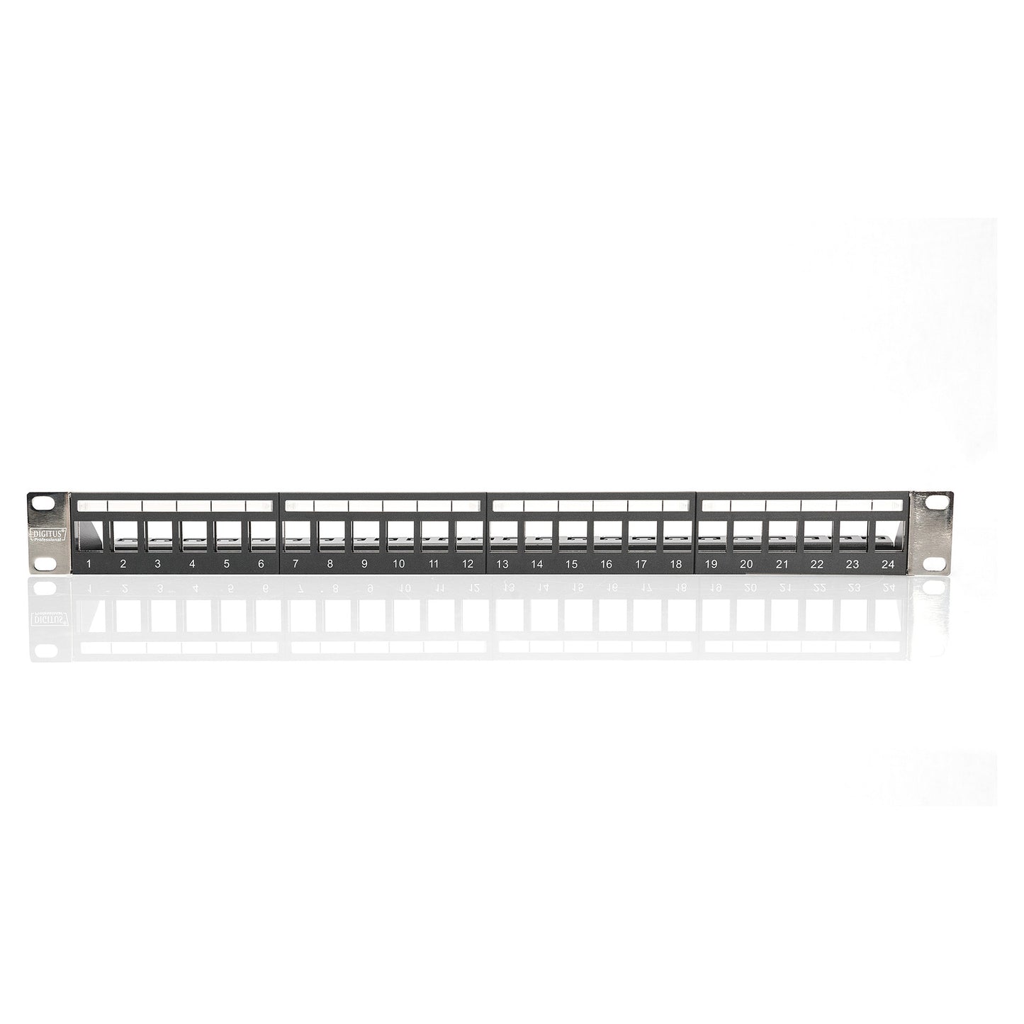 DIGITUS Patchpanel 1HE 24-Port Rackmount Modular geschirmt