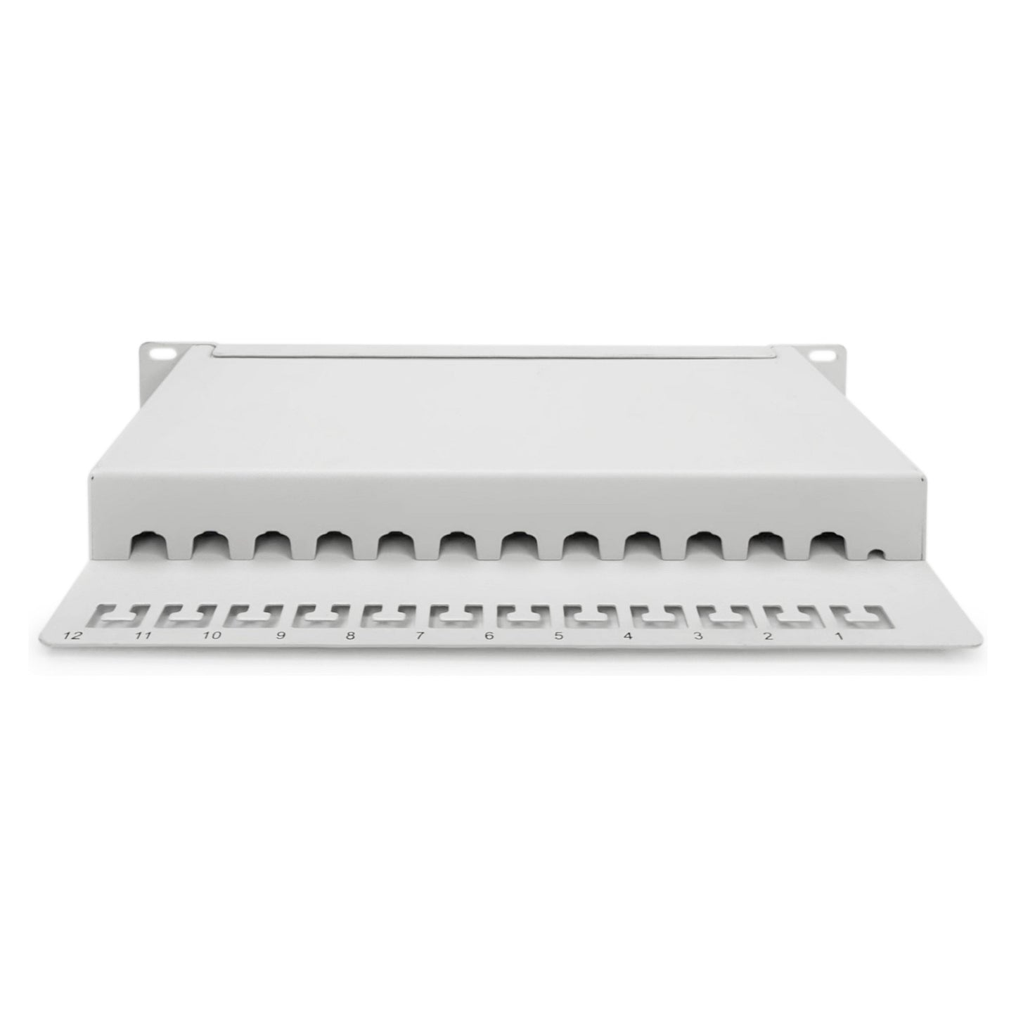 DIGITUS Cat.6A Patch Panel, geschirmt, 12-Port, 10", grau