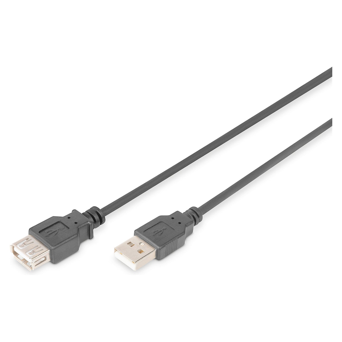 DIGITUS USB 2.0 Verlängerungskabel Typ A -A St/Bu 3.0m, sw