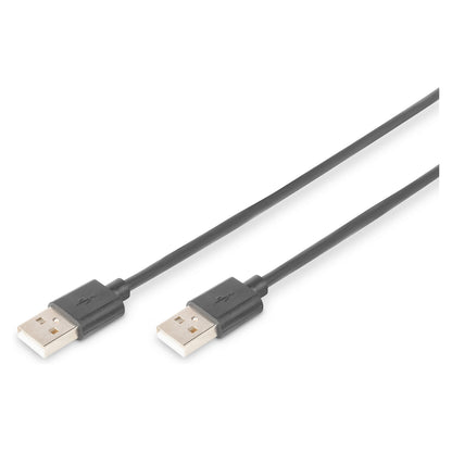 DIGITUS USB 2.0 Anschlusskabel Typ A -A St/St 1.0m, sw