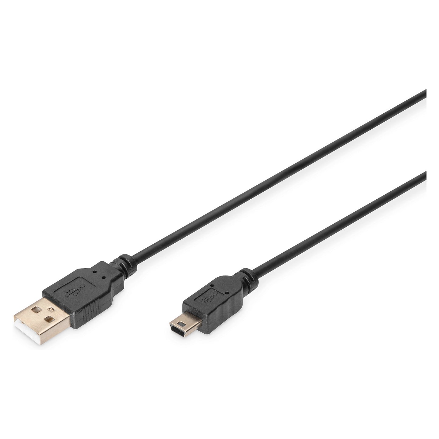 DIGITUS USB 2.0 Anschlusskabel Typ A -mini B St/St 1.8m, sw