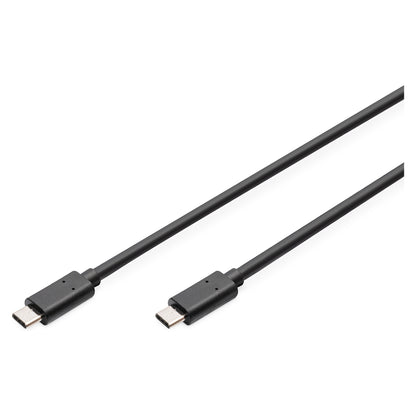DIGITUS USB 2.0 Anschlusskabel Typ C -C St/St 1.0m, sw