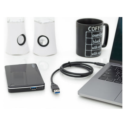 DIGITUS USB 2.0 Anschlusskabel Typ C -A St/St 1.0m, sw