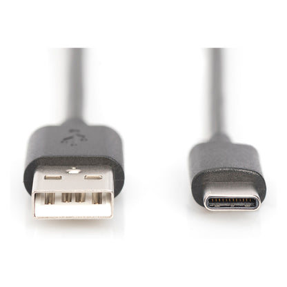 DIGITUS USB 2.0 Verbindungskabel Typ C -A St/St 1,8m, sw