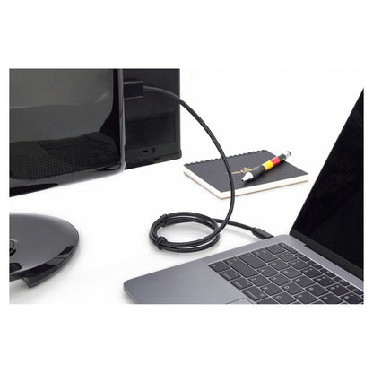 DIGITUS USB C Adapterkabel Typ C -HDMI A 4K St/St 2.0m, sw