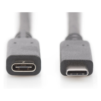 DIGITUS USB 2.0 Verlängerungskabel Typ C -C St/Bu 2.0m, sw