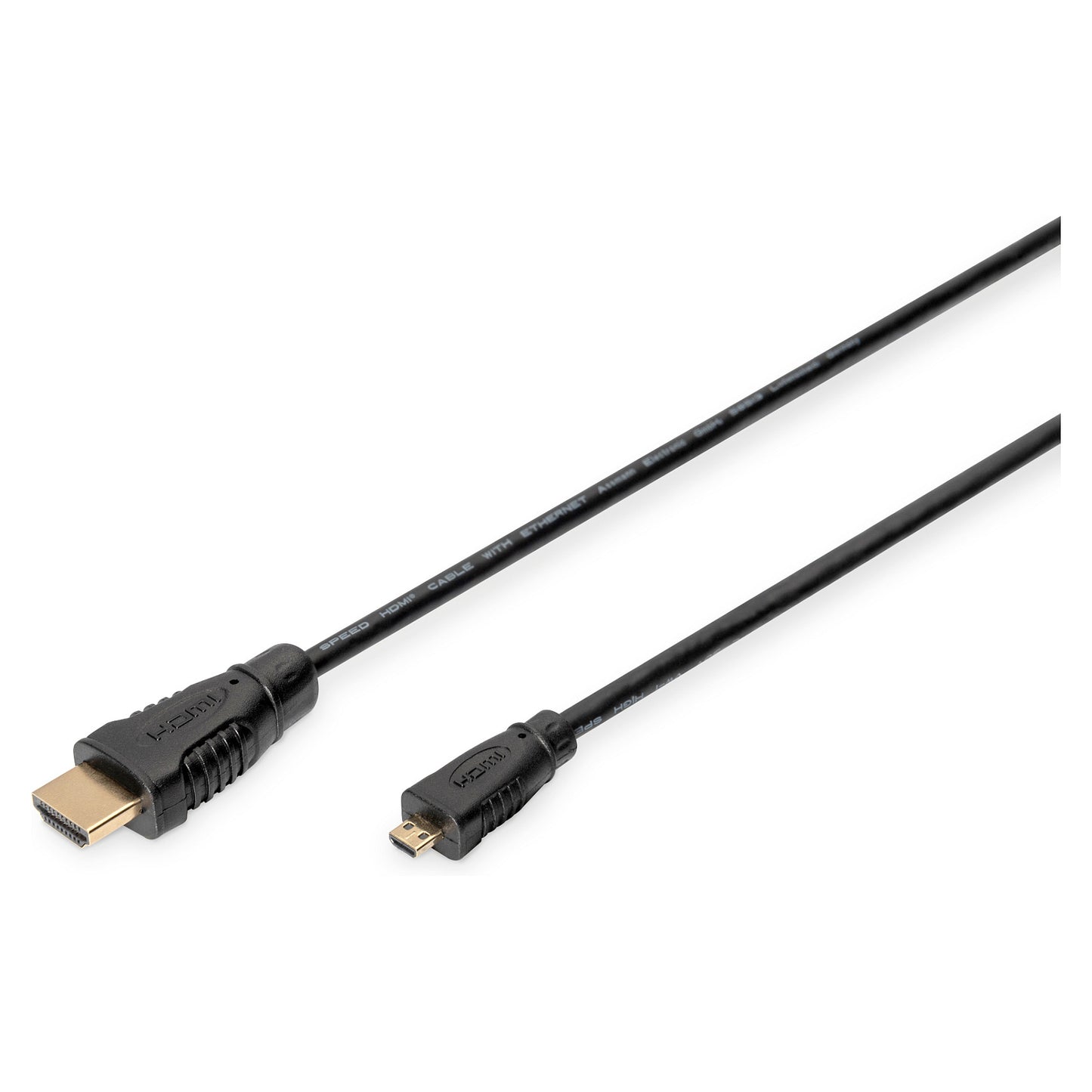 DIGITUS HDMI High Speed mit Ethernet Anschlusskabel, 1m, sw