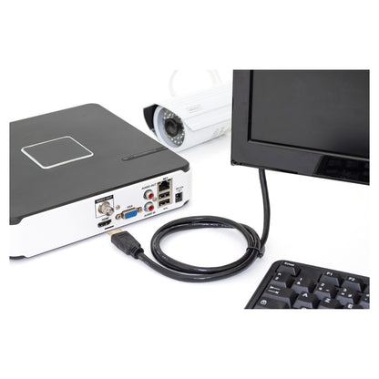 DIGITUS HDMI-Kabel A->A Ethernet St/St 5.0m schwarz 4K