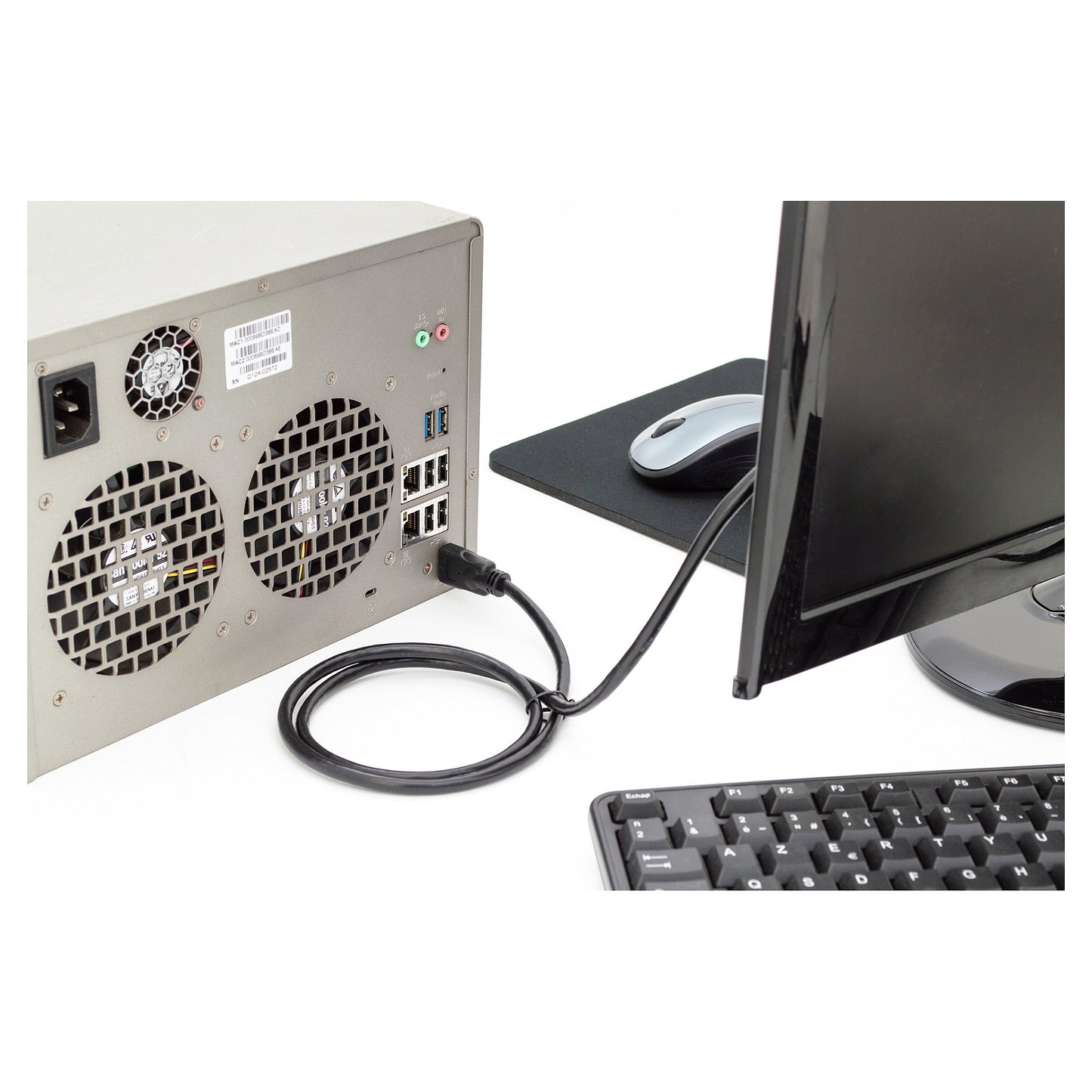 DIGITUS HDMI-Kabel A HighSpeed Ethernet St/St 2.0m schwarz