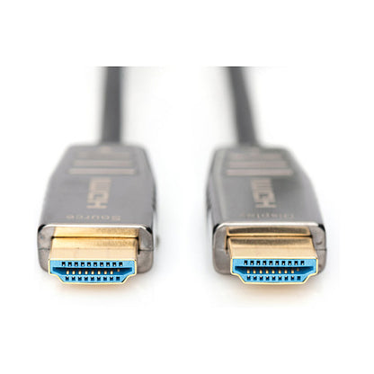 DIGITUS HDMI AOC Hybrid Glasfaserkabel UHD 8K 15m schwarz