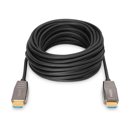 DIGITUS HDMI AOC Hybrid Glasfaserkabel UHD 8K 30m schwarz