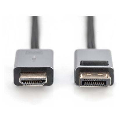 DIGITUS DisplayPort Adapterkabel DP - HDMI A 1,8m 4K Alu