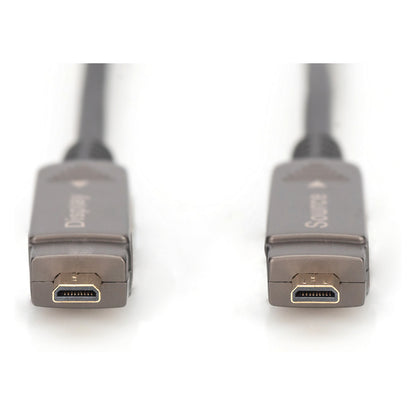 DIGITUS HDMI AOC Hybrid Glasfaserkabel 4K abnehmbar 30m schw
