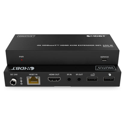 DIGITUS 4K HDBaseT HDMI KVM Extender Set USB 1.1 150m