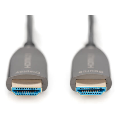 DIGITUS HDMI AOC Hybrid Glasfaserkabel UHD 8K 20m schwarz