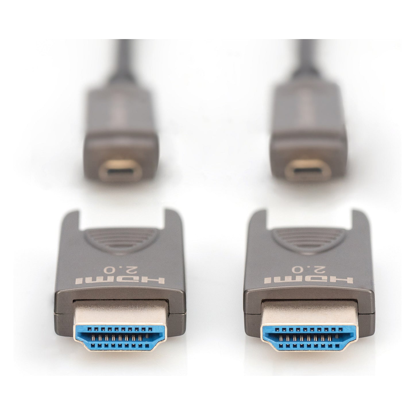 DIGITUS HDMI AOC Hybrid Glasfaserkabel 4K abnehmbar 20m schw