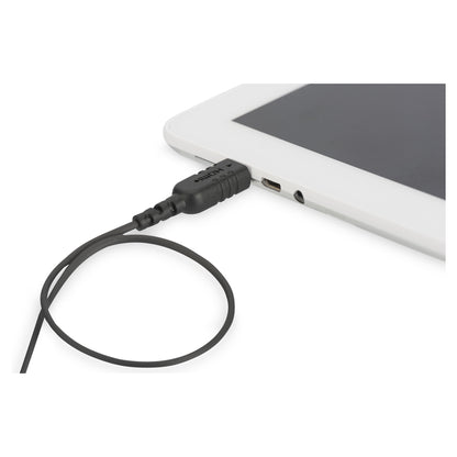 DIGITUS HDMI Anschlusskabel, C-A, HighFlex St/St, 2.0m, sw