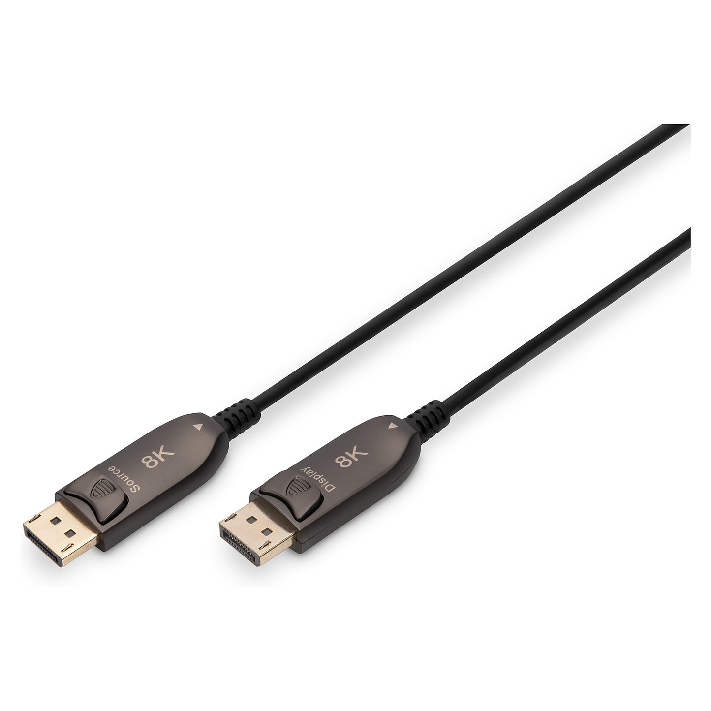 DIGITUS DisplayPort AOC Hybrid Glasfaserkabel, UHD 8K, 10m