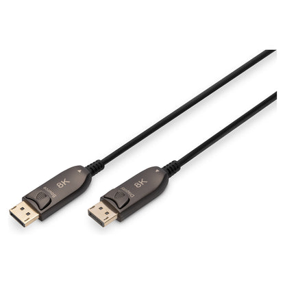 DIGITUS DisplayPort AOC Hybrid Glasfaserkabel, UHD 8K, 15m