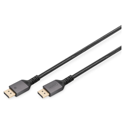 DIGITUS DisplayPort Anschlusskabel 2m Aluminium 8K schwarz