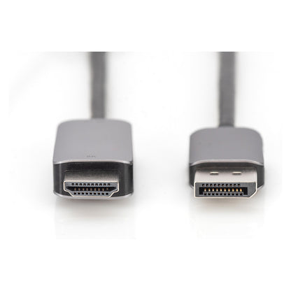 DIGITUS DisplayPort Adapterkabel DP->HDMIA St/St 8K 1,8m sch